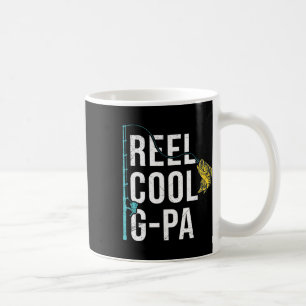 Mug Mens Reel Cool G-pa Fishing Shirt Funny Grandpa Fa