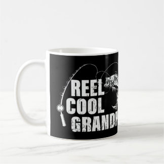 Mug Mens Reel Cool Grandpa Design avec Poisson et Pêch