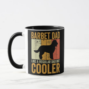 Mug Mens Retro Fête des pères Barbet Papa Chien Propri