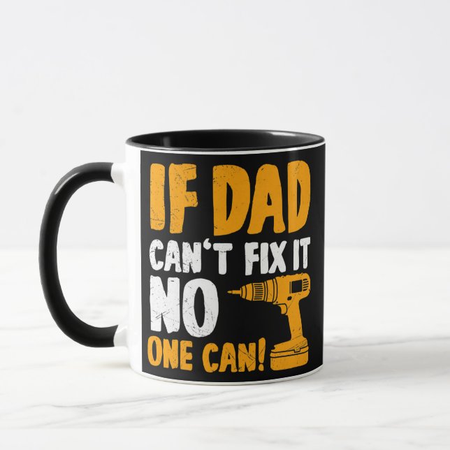 Mug Mens Si papa ne peut pas le réparer personne ne pe (Gauche)