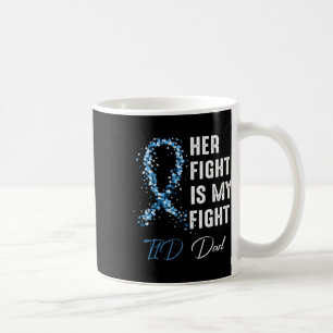 Mug Mens Son combat est mon combat T1d Papa Type 1 Dia