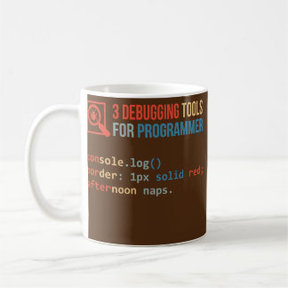Mug Mens Trois outils de débogage pour programmeur