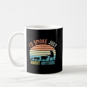 Mug Mens Viande Fumer Cadeau Rétro BBQ Grillade Viande