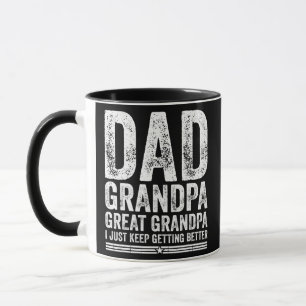 Mug Mens Vintage Dad Grandpa Great Grandpa I Just