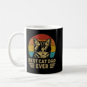 Mug Mens Vintage meilleur chat papa jamais rétro père 