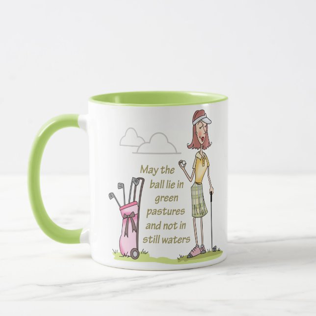 Mug Mensonge dans les pâturages verts (Gauche)