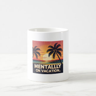 Mug Mental on Vacation Rétro Summer Tee