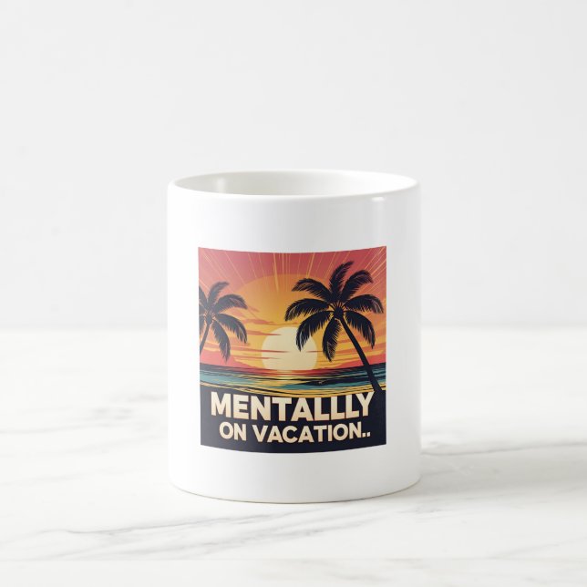 Mug Mental on Vacation Rétro Summer Tee (Centre)