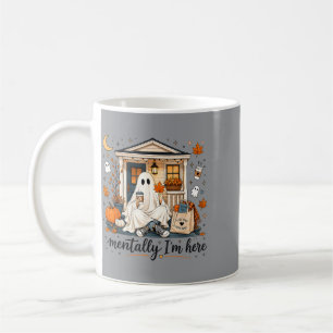 Mug Mentalement ici mignon automne fantôme Halloween I