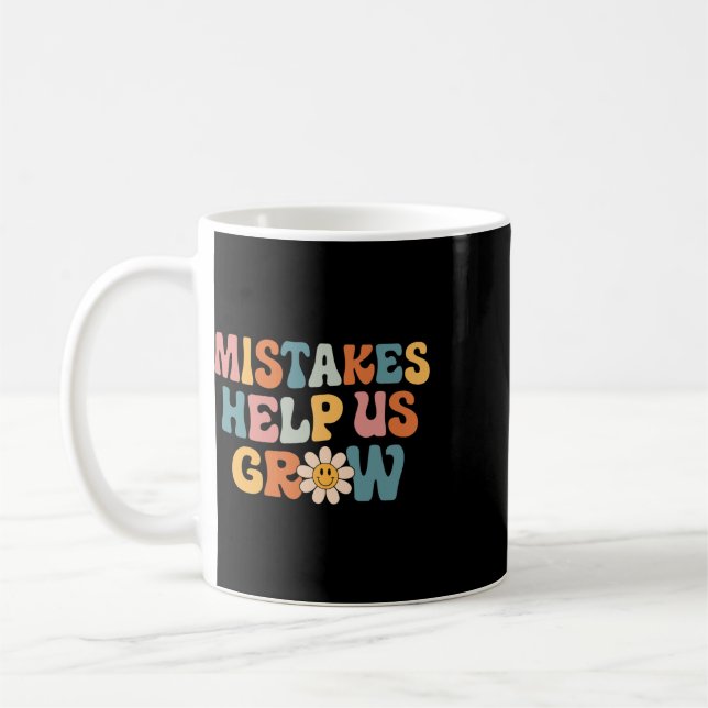 Mug Mentalité de croissance positive Daisy Rétro Profe (Gauche)