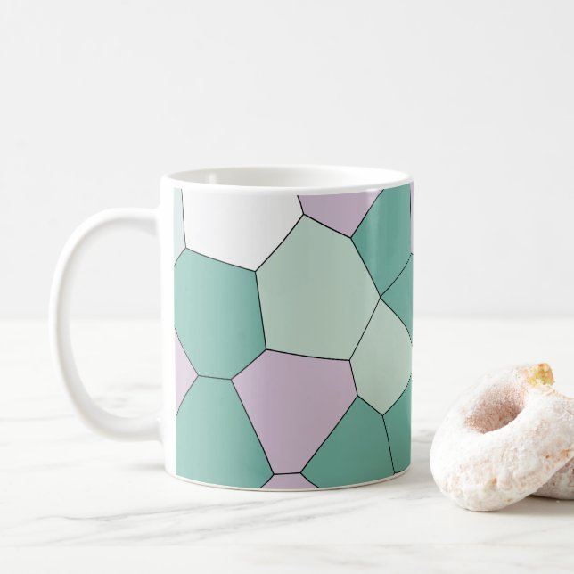 Mug Menthe et Violet (Avec donut)