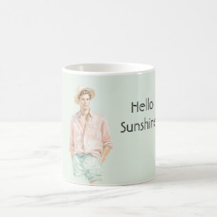 Mug Menthe Pêche Hello Sunshine Homme