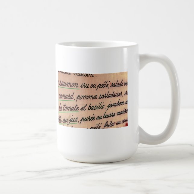 Mug Menu français (Droite)