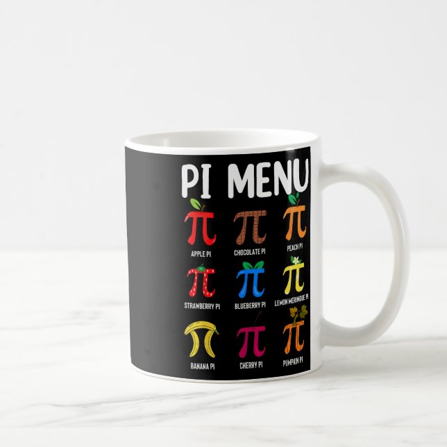 Mug Menu Pi 3.14 Symbole Pi - Magasin de mathématiques (Droite)