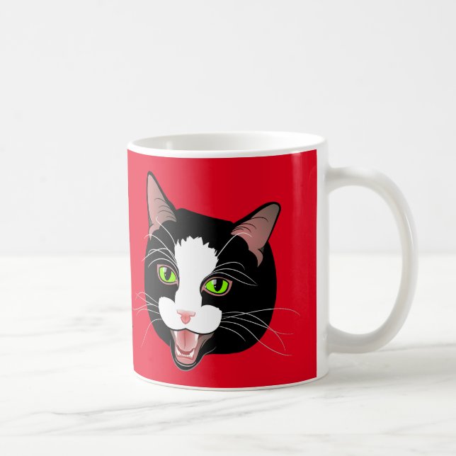 Mug MEOW de CAFÉ de conversation de chat ! par (Droite)
