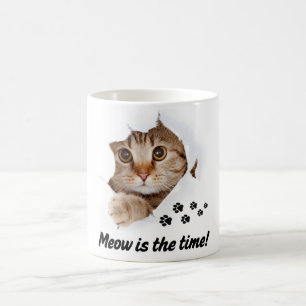 Mug Meow Est le Temps – Joli Chat