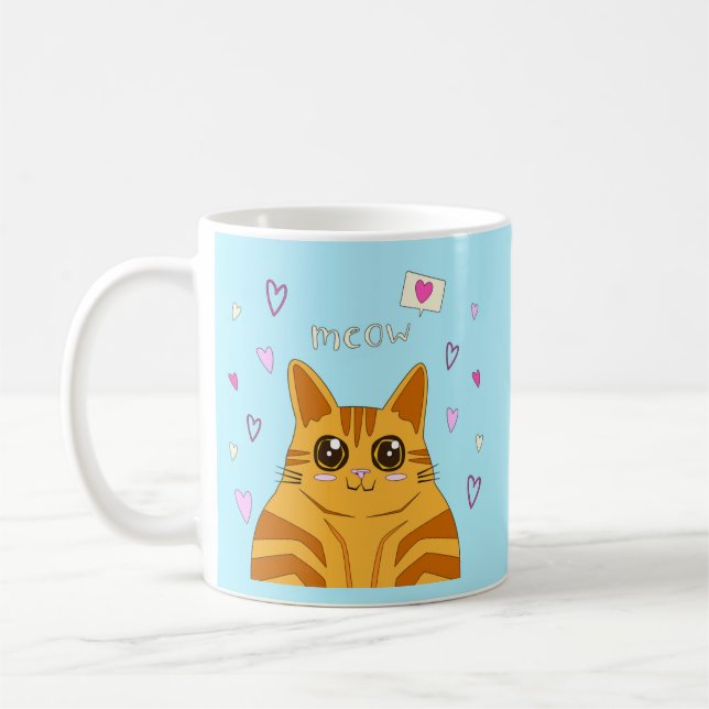 Mug Meow Kitty, Amoureux des chats (Gauche)