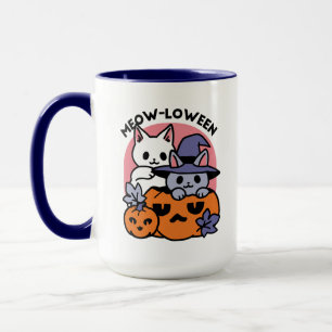 Mug Meow-Loween - Cute Halloween Conception Chat