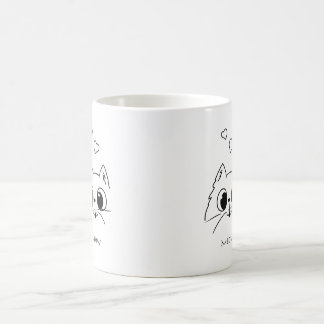 Mug MEOW Pour Amoureux de les chats Drôle