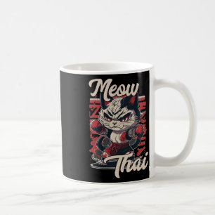Mug Meow Thai Fighter Chat Muay Thai Boxe Chat Pour Ho
