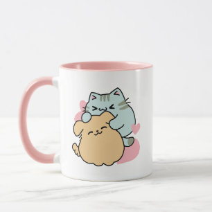 Mug Meow & Woof Perfect Together - Cute Cat and Dog