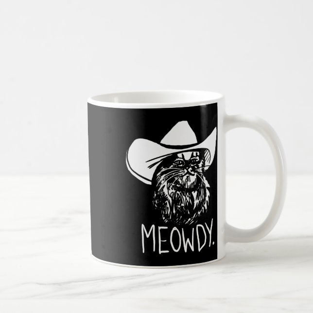 Mug Meowdy Texas Cat Meme (Droite)