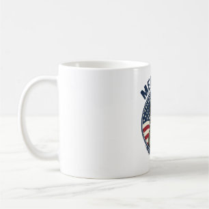Mug Meowica Chat Patriotique Chemise Gravure Vintage D