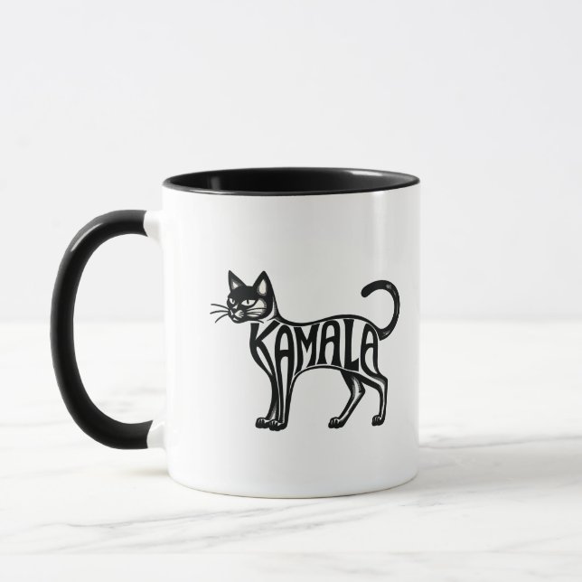 Mug Meowmala Kamala Chat sans enfant Lady Harris (Gauche)