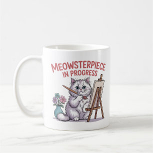 Mug Meowsterpiece en cours jolie peinture artistique d