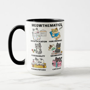 Mug Meowthematics Blagues de Maths Drôles pour les Amo