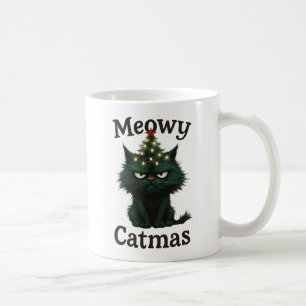 Mug Meowy Catmas Chat lunatique
