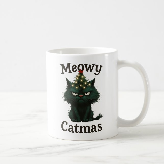 Mug Meowy Catmas Chat lunatique (Droite)