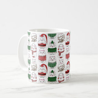 Mug Meowy Catmas Drôle et mignon Chat de Noël