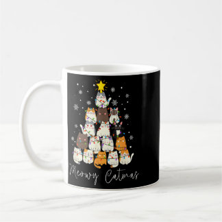 Mug Meowy Catmas Lumière Santa Drôle Noël Amateur de C