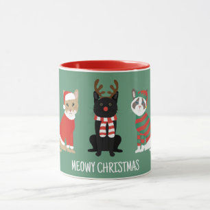 Mug Meowy Christmas Cats