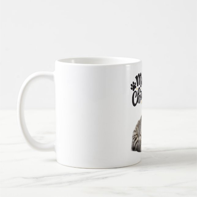 Mug Meowy Noël Chat Dormir Noël (Gauche)