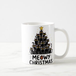 Mug Meowy Noël Chats Arbre Enfants Filles Garçons Meow