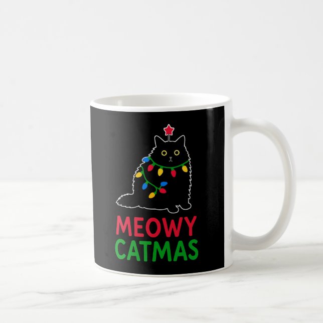 Mug Meowy Noël de chat (Droite)