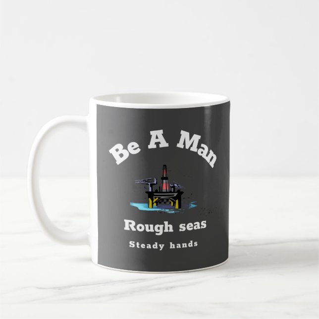 Mug mer, mer agitée, main ferme T-shirt (Gauche)
