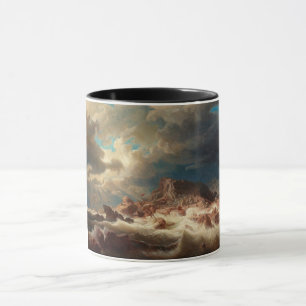 Mug Mer orageuse avec épave (par Marcus Larson)