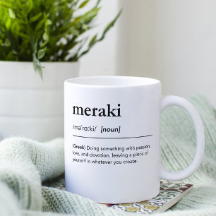 Mug Meraki définition grec inspiration citation