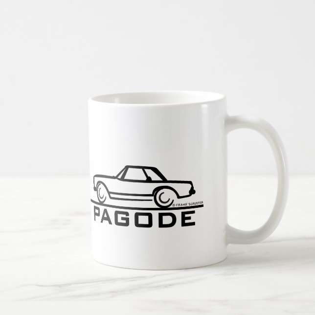 Mug Mercedes SL Pagode avec script (Droite)