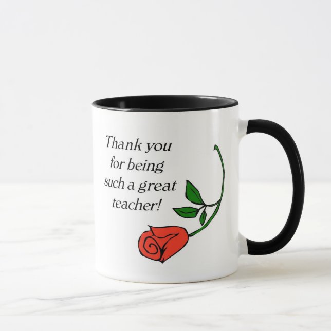 Mug Merci à l'enseignant (Droite)