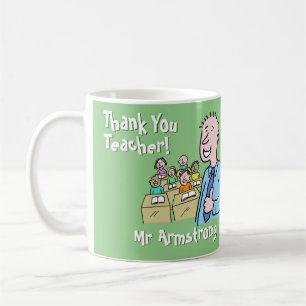 Mug Merci à un enseignant masculin