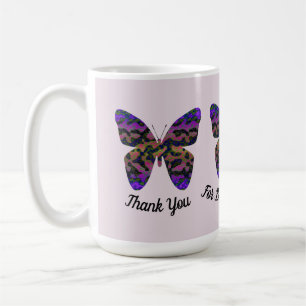 Mug Merci Babysitter Bright Butterfly Appréciation