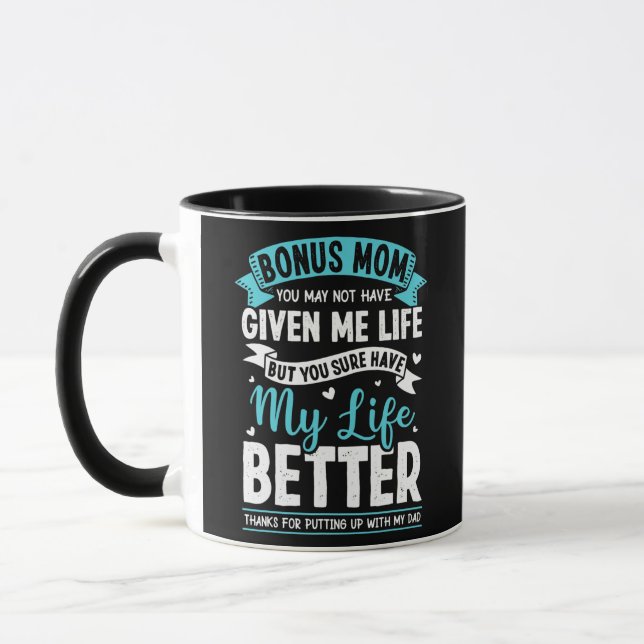 Mug Merci Bonus Maman Stepmère Stepmaman Pour (Gauche)