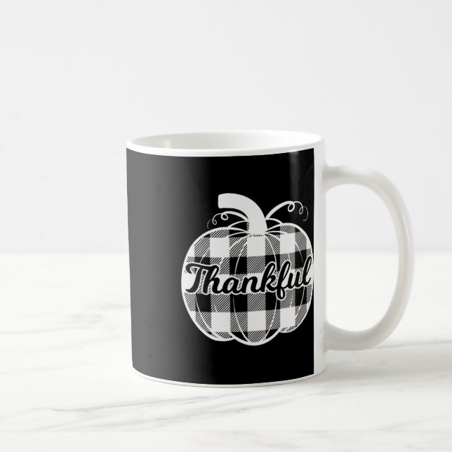 Mug Merci Citrouille mignon Thanksgiving Automne Pla d (Droite)