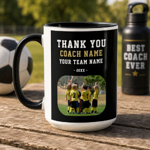 Mug Merci Coach avec Photo de l'équipe