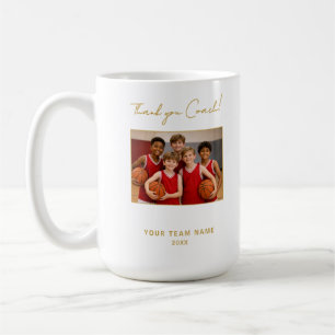 Mug Merci Coach Équipe Nom Photo Signature