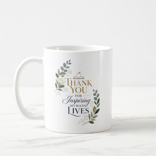 Mug Merci d'avoir inspiré tant de vies (Gauche)